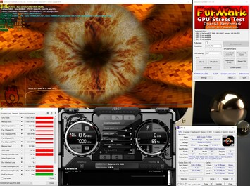 Stress-test med FurMark (PT 100%)