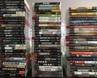En samling fysiska PS3-spel avbildade