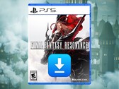 Final Fantasy 7 Revelation PS5-förpackning visad med nedladdningsikon