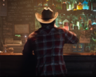 En skärmdump av Wolverine i flanell och cowboyhatt från Marvels Wolverine announcement trailer (bildkälla: PlayStation YT)