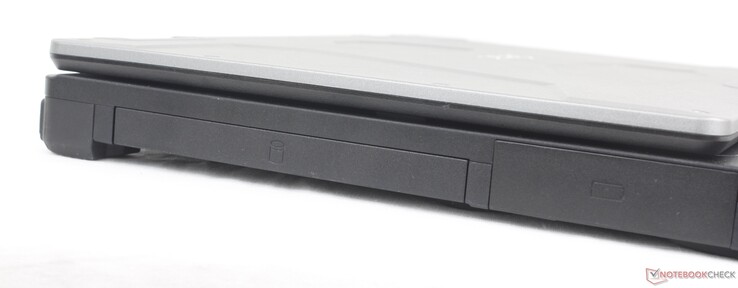 Vänster: Expansionsplats för DVD/Blu-Ray/SSD, Batteri/expansionsplats