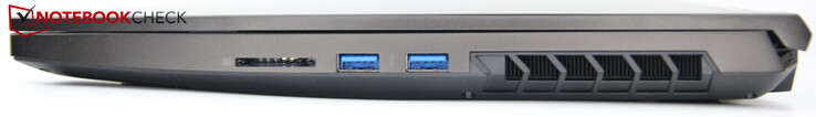 Just det: SD-läsare, 2x USB-A 3.2 Gen1 (USB 3.0)
