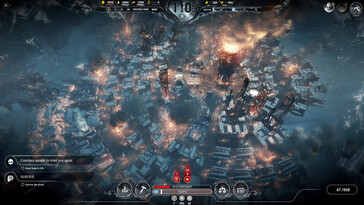 En bild som visar en spelscen från Frostpunk.