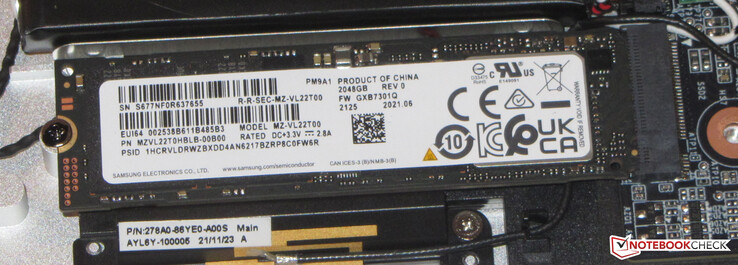 Sekundär NVMe SSD med 2 TB för totalt 3 TB lagringsutrymme
