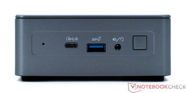 Front: USB4, USB 3.2 Gen 2, Ström på