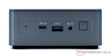 Front: USB4, USB 3.2 Gen 2, Ström på