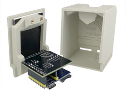 Pico-mac-nano använder ett WaveShare Pico Zero-kort monterat i ett 3D-printat fodral för att köra Mac Classic-emulatorn pico-mac. (Bildkälla: Nick Gillard)