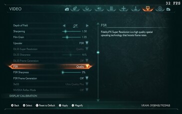 Doom: The Dark Ages Steam Deck-inställningar (bildkälla: Notebookcheck)