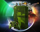 Xbox Series X25-konsolen ses framför exklusiva spel
