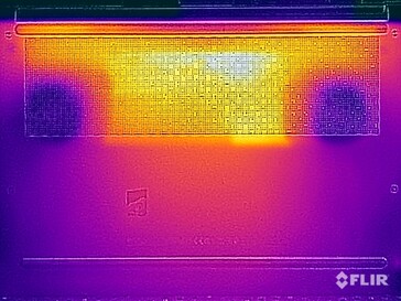 Yttemperaturer under stresstestet (Botomsidan)