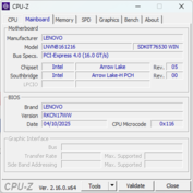 CPU-Z moderkort