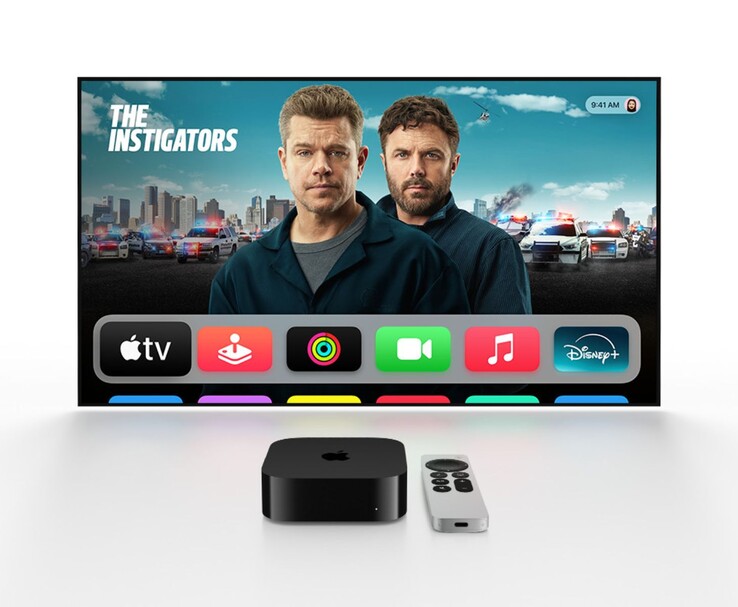Apple TV 4K-installation som visar tvOS startskärm. (Bildkälla: Apple)