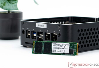 Vår test-SSD från Transcend med 512 GB