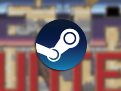 En skärmdump från spelets trailer med Steam-logotypen överlagrad.