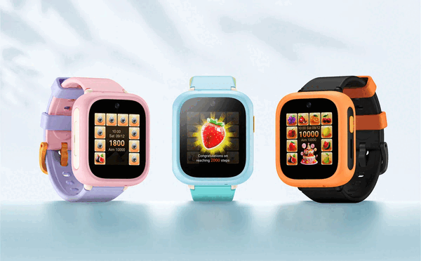 TCL Kids Watch K5 finns i färgerna Dawn Pink, Sky Blue och Meteor Orange.