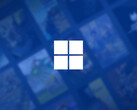 Windows 11 dominerar fortfarande listan. På bilden: Windows 11-logotypen på Steam-bakgrund.