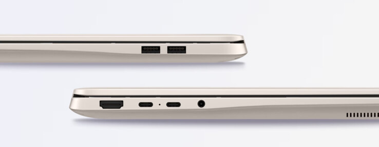 MagicBook 16 2026 har relativt få portar för att vara en 16-tums bärbar dator.