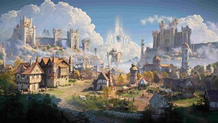 Castle-fraktionens stad i Heroes of Might and Magic III Remake.