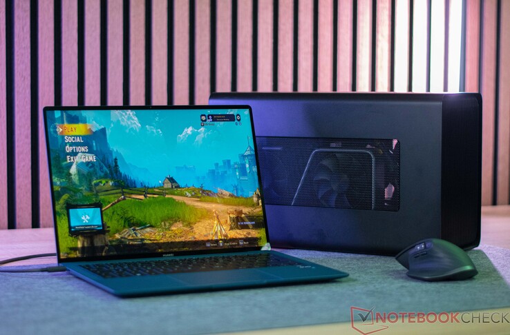 MateBook X Pro 2023 med Razer Core X och GeForce RTX 3060 Ti