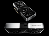 En renderad bild av GeForce RTX 3060 Founders Edition GPU