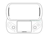 Den så kallade Anbernic Slide har en ovanlig design som bygger vidare på PSP Go och Nintendo 3DS. (Bildkälla: via Nittrx)
