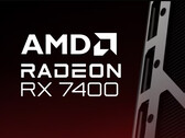 AMD har bekräftat Radeon RX 7400 retail branding i stället för en faktisk produktbild. (Bildkälla: AMD - redigerad)