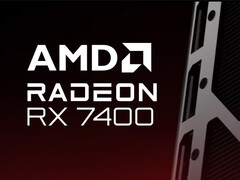 AMD har bekräftat Radeon RX 7400 retail branding i stället för en faktisk produktbild. (Bildkälla: AMD - redigerad)