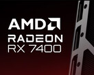 AMD har bekräftat Radeon RX 7400 retail branding i stället för en faktisk produktbild. (Bildkälla: AMD - redigerad)