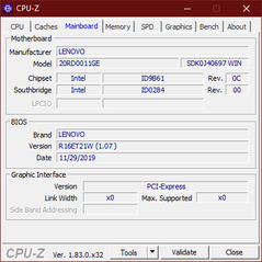 CPU-Z Moderkort