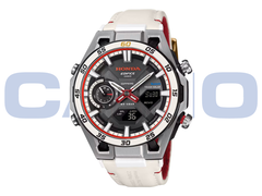 Den nya Casio Edifice ECB-2300HR-1A (bilden) har en varvräknarliknande subdial vid klockan 9. (Bildkälla: Casioblog)