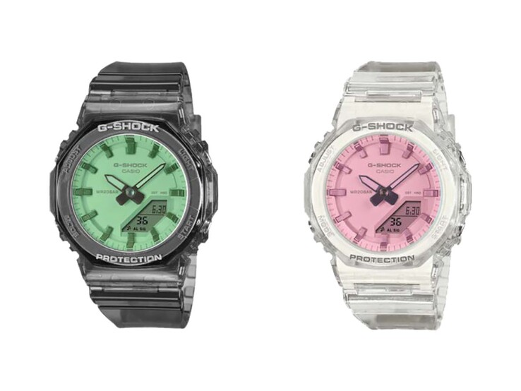 Klockorna Casio G-Shock GMA-P2100SR-1A och GMA-P2100SR-7A