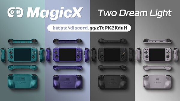MagicX Two Dream Light har svarta knappar för alla fyra färgvarianterna.