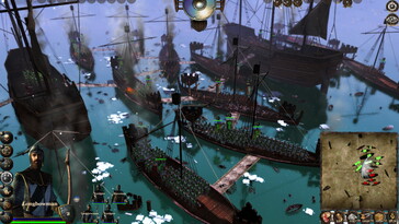 En bild som visar skepp i Medieval Kingdom Wars.