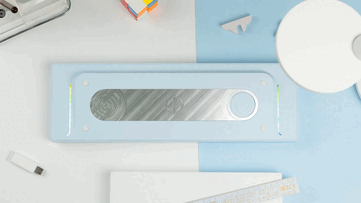 ND104 trådlöst mekaniskt tangentbord i blått (Bildkälla: Chilkey)