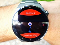 Under träningen erbjuder Huawei smartwatch navigering på returvägen