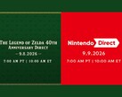 Datum för The Legend of Zelda 40-årsjubileum och Nintendo Direct-tillkännagivandet sida vid sida