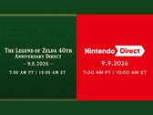 Datum för The Legend of Zelda 40-årsjubileum och Nintendo Direct-tillkännagivandet sida vid sida