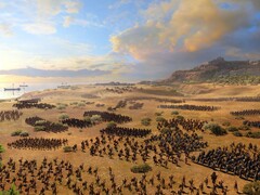 En bild som visar en armé i A Total War Saga: Troy, nu med 66% rabatt på Steam.
