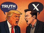 Trump och Musk förtalar nu varandra på sina sociala nätverksplattformar. (Bildkälla: AI genererad)