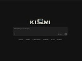 Startskärmen i Kimi-webbgränssnittet med inmatningsfält och K3-logotyp