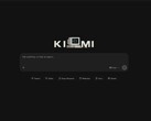 Startskärmen i Kimi-webbgränssnittet med inmatningsfält och K3-logotyp