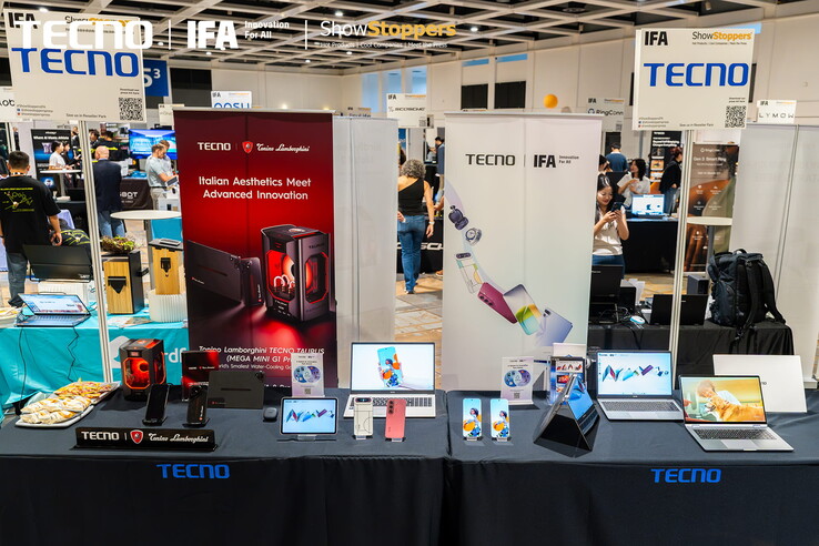 Tecno visar upp sina senaste enheter på IFA ShowStoppers 2026
