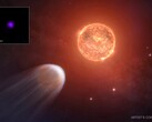En konceptuell bild av planeten TOI 1227 b och dess stjärna (Bildkälla: NASA, CXC, SAO och M. Weiss; beskuren)