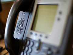 En fast telefon