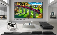 LG har lanserat en ny Micro RGB evo MRGB95 TV (bilden). (Bildkälla: LG)