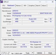 CPU-Z moderkort