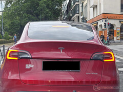 Tesla Model 3 med anti-Musk-dekal. (Bildkälla: Notebookcheck)