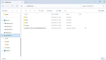 Partition 1 för verktyget - endast ca 30 MB
