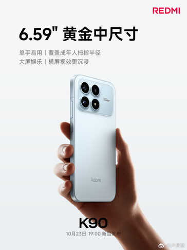 Redmi K90 har en mindre skärm än K80. (Bildkälla: Redmi)