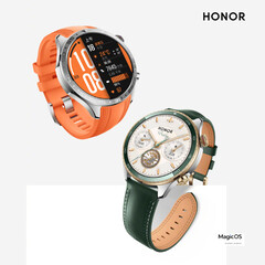 Honor gör reklam för Watch 5 Pro i två färger. (Bildkälla: Honor - redigerad)